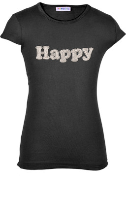 Lil Orchids Casual Cotton Top(Black, Pack of 1