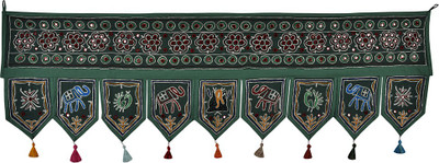 Lal Haveli Rajasthani Door Valance Embroidery Work Decorative Tapestry Door Hanging Toran(Cotton)
Lal Haveli Rajasthani Door Valance Embroidery Work Decorative Tapestry Door Hanging Toran(Cotton)