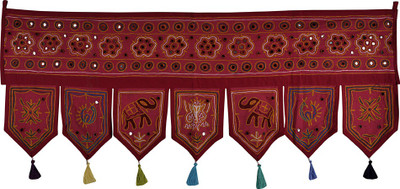 Lal Haveli Jaipuri Handmade Mirror Work Embroidered Cotton Door Valance Hanging Toran(Cotton Febric)
Lal Haveli Jaipuri Handmade Mirror Work Embroidered Cotton Door Valance Hanging Toran(Cotton Febric)