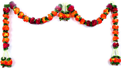 Creativity Centre Satin Flower Toran with Beads and Golden Bell Toran(Synthetic)
Creativity Centre Satin Flower Toran with Beads and Golden Bell Toran(Synthetic)