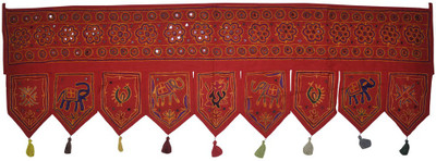 Lal Haveli Ethnic Rajasthani Elephant and Peacock Design Work Bandhanwar Toran(Cotton)
Lal Haveli Ethnic Rajasthani Elephant and Peacock Design Work Bandhanwar Toran(Cotton)