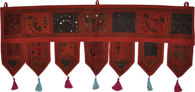 Lal Haveli Handmade Beads and Embroidery Work Cotton Door Valance For Home Décor Toran(Cotton)
Lal Haveli Handmade Beads and Embroidery Work Cotton Door Valance For Home Décor Toran(Cotton)