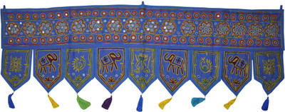Lal Haveli Ethnic Beautiful Peacock And Elephant Embroidery Design With Mirror Work Door Decoration Hanging Toran(Cotton)
Lal Haveli Ethnic Beautiful Peacock And Elephant Embroidery Design With Mirror Work Door Decoration Hanging Toran(Cotton)