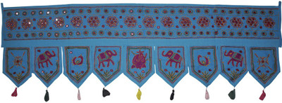 Lal Haveli Ethnic Rajasthani Beautiful Handmade Hanging Toran(Cotton)