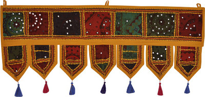 Lal Haveli Rajasthani Handmade Khambadiya Design Cotton Door Valance Decorative Toran(Cotton)
Lal Haveli Rajasthani Handmade Khambadiya Design Cotton Door Valance Decorative Toran(Cotton)