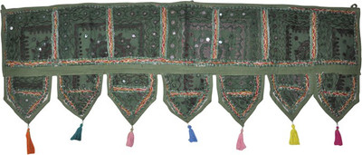 Lal Haveli Ethnic Handmade Patchwork With Embroidered Mirror Work Door Hanging Toran(Cotton)
Lal Haveli Ethnic Handmade Patchwork With Embroidered Mirror Work Door Hanging Toran(Cotton)