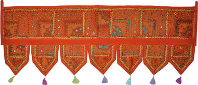 Lal Haveli Ethnic Beautiful Handmade Embroidered Mirror Work Door Decoration Hangigns Toran(Cotton)
Lal Haveli Ethnic Beautiful Handmade Embroidered Mirror Work Door Decoration Hangigns Toran(Cotton)