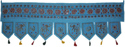 Lal Haveli Ethnic Mirror Work with Elephant and Peacock Design Embroidered Handmade Hanging Toran(Cotton)
Lal Haveli Ethnic Mirror Work with Elephant and Peacock Design Embroidered Handmade Hanging Toran(Cotton)