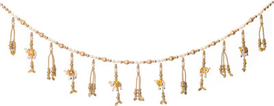 eCraftIndia Elephant And Beads Studded Colorful Bandarwal Toran(Beads, Cotton Laces, Fancy Stones)
eCraftIndia Elephant And Beads Studded Colorful Bandarwal Toran(Beads, Cotton Laces, Fancy Stones)
