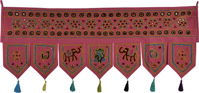 Lal Haveli Decorative Embroidered And Mirror Work Cotton Door Valance Hanging Toran(Cotton Febric)
Lal Haveli Decorative Embroidered And Mirror Work Cotton Door Valance Hanging Toran(Cotton Febric)