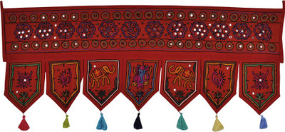 Lal Haveli Jaipuri Handmade Embroidered Mirror Work Cotton Door Hanging Toran(Cotton Febric)
Lal Haveli Jaipuri Handmade Embroidered Mirror Work Cotton Door Hanging Toran(Cotton Febric)