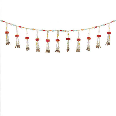 Creativity Centre Colorful Wind Chimes Bandanwar Door Hanging Toran(colourful beads, metal leafs, crystals.)
Creativity Centre Colorful Wind Chimes Bandanwar Door Hanging Toran(colourful beads, metal leafs, crystals.)