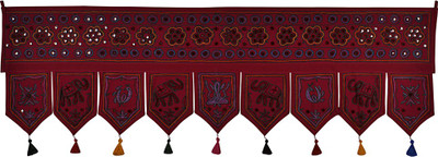 Lal Haveli Handmade Embroidery Design Mirror Work Cotton Door Valance Decorative Toran(Cotton Febric)
Lal Haveli Handmade Embroidery Design Mirror Work Cotton Door Valance Decorative Toran(Cotton Febric)