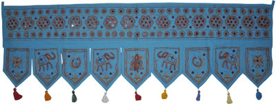 Lal Haveli Ethnic Elephant and Peacock Design Embroidery Work hanging Toran(Cotton)
Lal Haveli Ethnic Elephant and Peacock Design Embroidery Work hanging Toran(Cotton)
