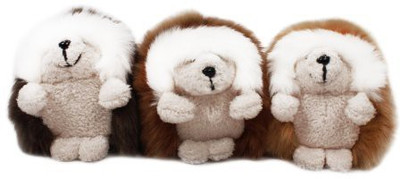 Gund Ganley The Hedgehog Set Of 3 From Enesco - 9 inch(Brown)
