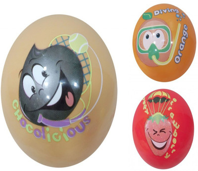 Boing Scented Ball Pack Of 3 Chocolicious, Orenge & Red With A Attractive Fragrance Softball