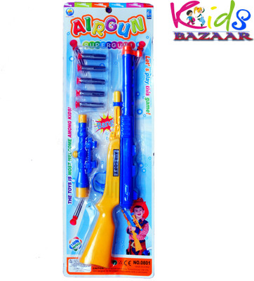 KidsBazaar Air Soft Gun No 0801 with 5 Bullets(Blue)