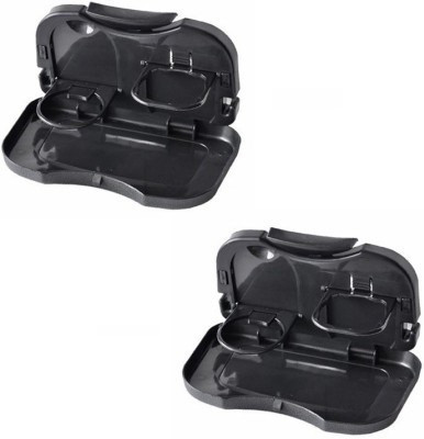 Swarish Fordable Dining Tray Stand Holder(Black)