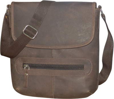 Kan Brown Premium Quality Leather Messenger Bag/Small Travel Bag For Men and Women Small Travel Bag - Medium(Brown)
Kan Brown Premium Quality Leather Messenger Bag/Small Travel Bag For Men and Women Small Travel Bag - Medium(Brown)