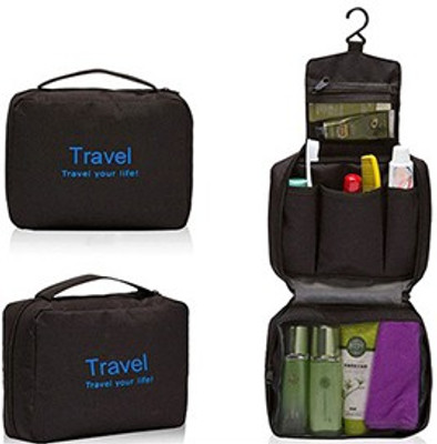 Inventure Retail Travel Buddy Cosmetic Toiletry Shaving Jewelry Hanging Bag Organizer - Black Travel Toiletry Kit(Black)
Inventure Retail Travel Buddy Cosmetic Toiletry Shaving Jewelry Hanging Bag Organizer - Black Travel Toiletry Kit(Black)