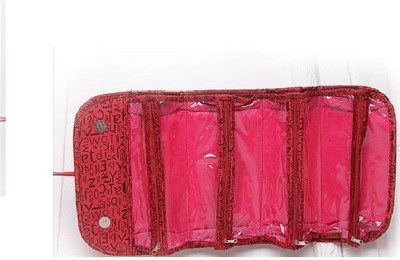 Magnusdeal Roll-N-Go Folding Kit Travel Toiletry Kit(Pink)