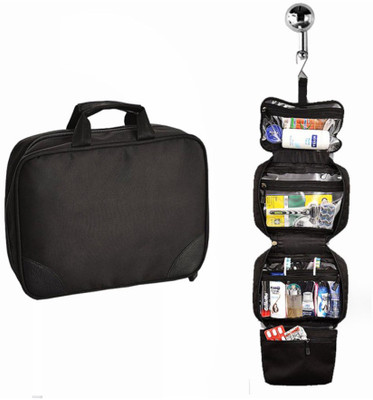 Minura Cosmetic & Medicine Bag cum Travel Toiletry Kit(Black)