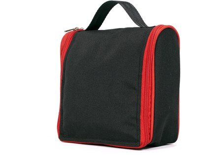 Bagkrafts Travelon mini Travel Toiletry Kit(Black, Red)