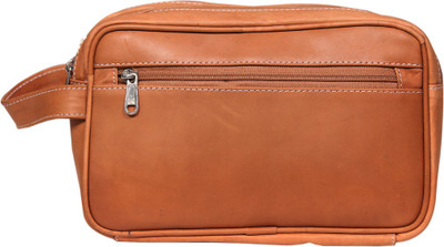 Leather World Premium Travel Toiletry Kit(Tan)