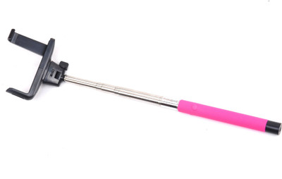 Shrisay Ventures Z07-5 Selfie Stick(Pink, Supports Up to 500 g)