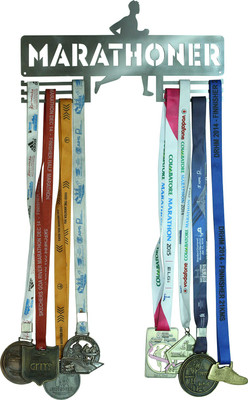 Runwynd Double Row Marathoner Metal Medal Hanger - Reboot Trophy(L)