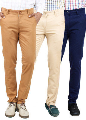 Uber Urban Slim Fit Men Multicolor Trousers