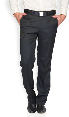 Park Avenue Slim Fit Men's Grey Trousers
