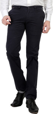 Leeds Fashion Regular Fit Men's Dark Blue Trousers, Navyblue