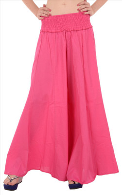 Skirts & Scarves Regular Fit Women's Pink Trousers, Pink 2