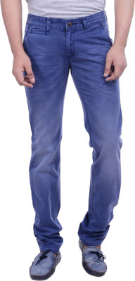 Hoffmen Slim Fit Men's Blue Trousers