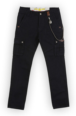 Lilliput Regular Fit Boys Dark Blue Trousers, Navy blue