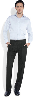 Park Avenue Slim Fit Men's Black Trousers
