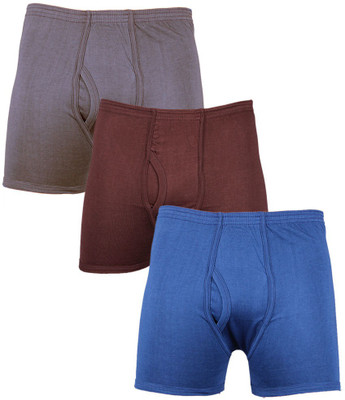 Laser X Men's Trunks, Blue;dark brown;grey