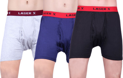 Laser X Premium H Men' Trunks, Black;gray