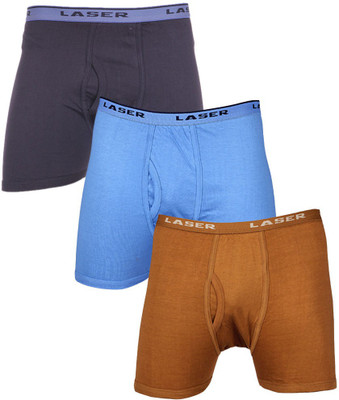 Laser X Men's Trunks, Black;light brown;sky