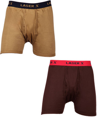 Laser X Men's Trunks, Brown;dark brown