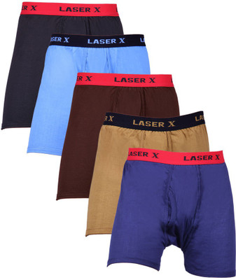 Laser X Men's Trunks, Black;brown;coffee;light blue;sky