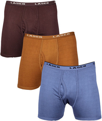 Laser X Men's Trunks, Brown;coffee;dark blue
