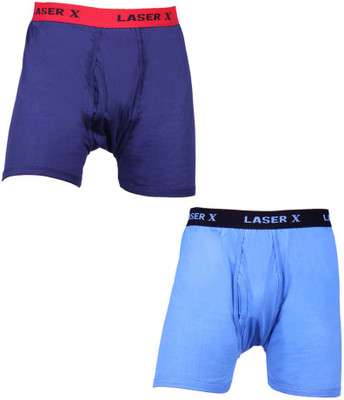 Laser X Men's Trunks, Blue;light blue