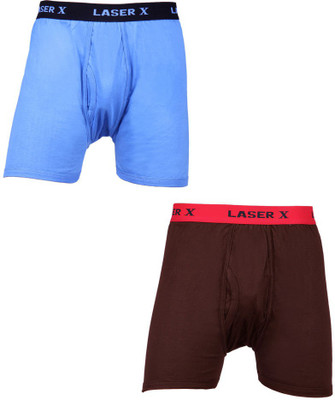Laser X Men's Trunks, Dark brown;sky
