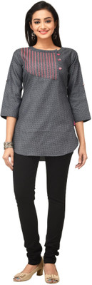 Rene Printed Women's Tunic, Grey