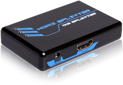 C&E TV-out Cable HDMI 1x2 3D splitter v1.30 HDCP 2 port swither(Black & Blue, For Computer)
C&E TV-out Cable HDMI 1x2 3D splitter v1.30 HDCP 2 port swither(Black & Blue, For Computer)