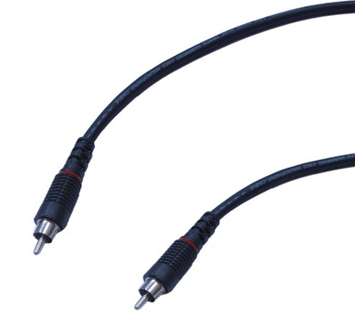 Krown TV-out Cable RCA Male to RCA Male 15 Meter(Black, For DVD, 15 m)