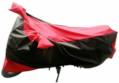 Ak Kart Two Wheeler Cover for TVS(Sport, Black, Red)