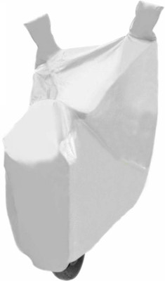 Queenoverseas Two Wheeler Cover for Suzuki(Swish, Silver)
